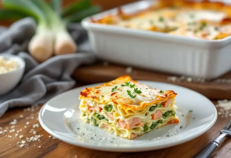 Bon et pas cher : la recette réconfortante des lasagnes de poireaux, bleu de Solaize et saumon