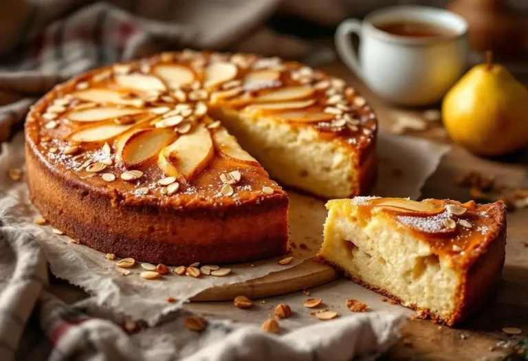 Fondant, parfumé, croquant : ce gâteau aux poires et amandes d'automne coche toutes les cases du dessert ultra gourmand