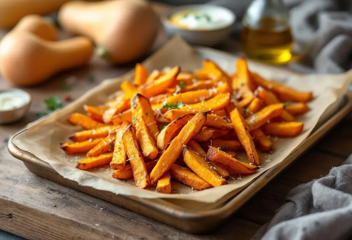 Frites de courge butternut au parmesan : l’astuce gourmande (et saine) qui va remplacer vos frites d’automne