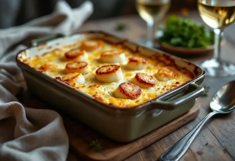 Gratin poireaux–Saint-Jacques : facile à préparer, mais digne d’un vrai repas de fête