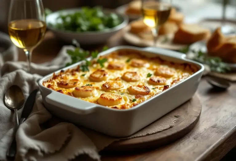 Gratin poireaux–Saint-Jacques : « si simple à faire, mais digne d’un vrai repas de fête »