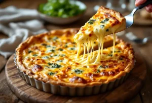 La tarte 4 fromages qui fait fondre tous les amateurs de gratiné dès la toute première bouchée