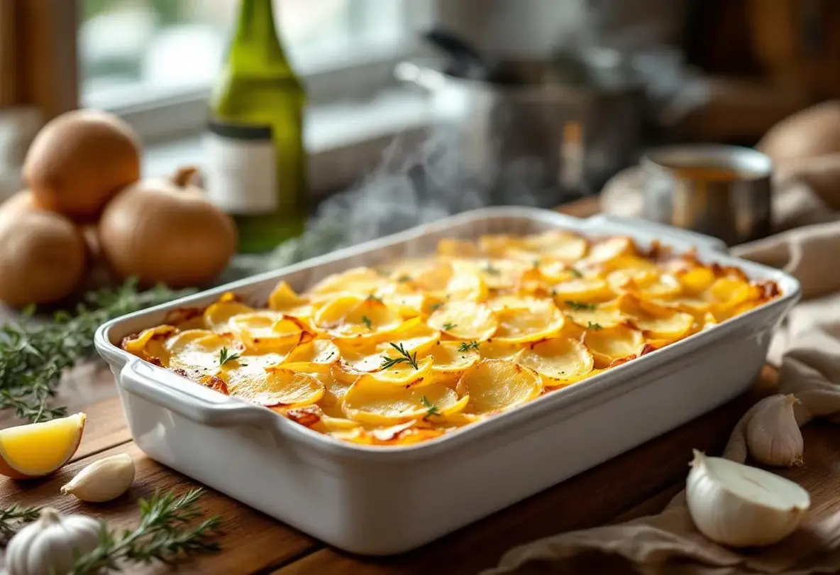 Le gratin le plus simple du monde ? Pommes, oignons, bouillon… pour une texture encore plus gourmande qu’un dauphinois