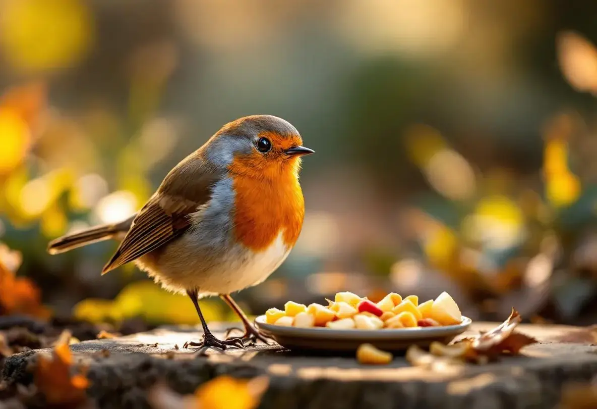 Rouges-gorges au jardin : ce soir, mettez dehors cet aliment de base à 3 centimes, que la plupart des jardiniers oublient